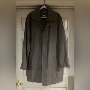 Chaps Men's Dark Brown Long Coat w/ removable liner